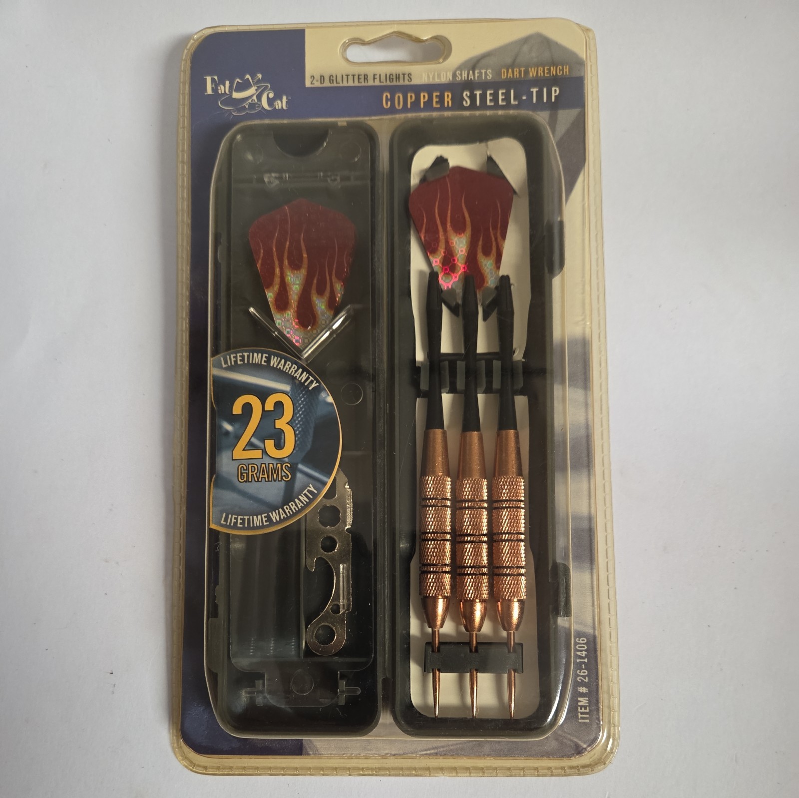 Fat Cat Darts by GLD Products Copper Steel-Tip 23 Grams (New SealedFREE SHIPPING