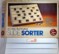 Logan E-Z View Illuminated Slide Sorter and Viewer, Model 1055, Original Box, EX