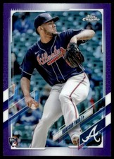 2021 Topps Chrome Update Purple Refractors Huascar Ynoa Atlanta Braves #USC56