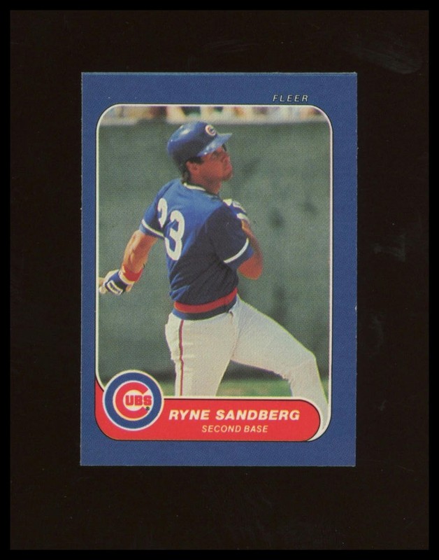 1986 Fleer Classic Miniatures #80 Ryne Sandberg Baseball Card