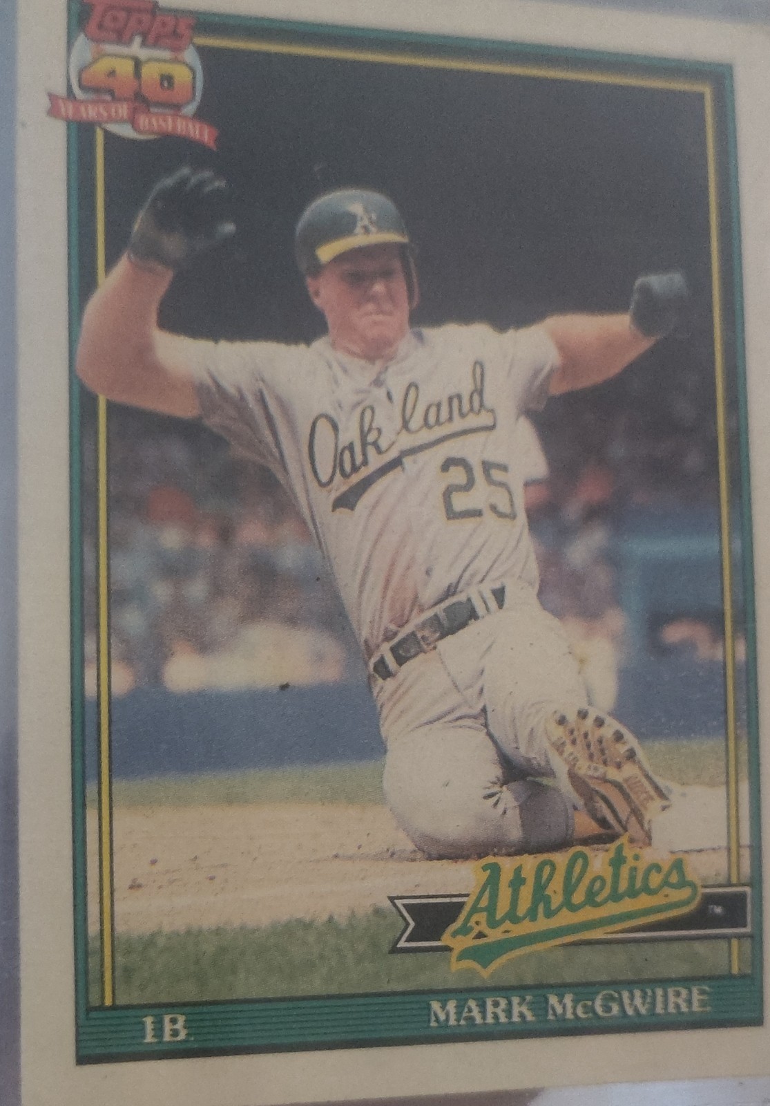 1991 Topps - Mark McGwire #270 Operation Desert Shield