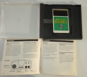 TurboGrafx 16 World Class Baseball 1989 Case, Manual, game  HuCard