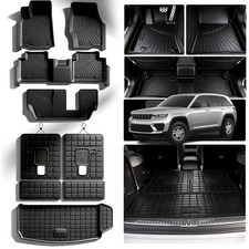 Floor Mats for 2021-2025 2026 Jeep Grand Cherokee L 7 Seats 2nd Row Bench Se...