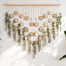 Artificial Eucalyptus Wall Decor Hanging, Boho Bathroom Wall Decor, Fake Gree...