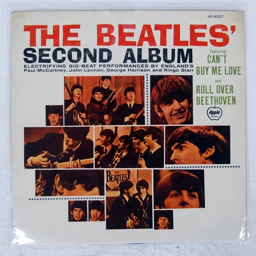 BEATLES SECOND ALBUM APPLE AR8027 Japan FLIPBACK COVER VINYL LP