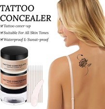 Waterproof Tattoo Cover Up Makeup – Full Coverage Body Concealer for Tattoos, Br