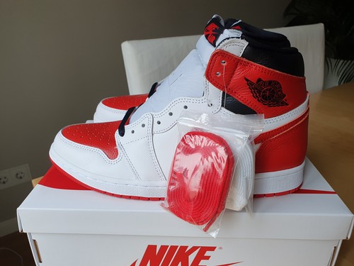 NEU Nike Air Jordan 1 Retro High Og Heritage 43 US 9,5 555088-161 Ovp - Bild 2 von 10