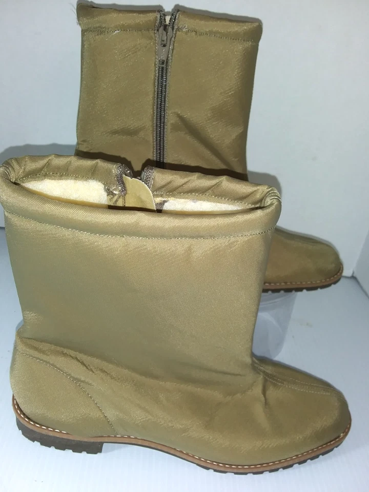 Botas para mujer Bees Beacon talla 7 tostadas forradas Sherpa a prueba de lluvia cremallera Foto 2 de 4