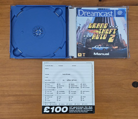 GRAND THEFT AUTO 2 SEGA DREAMCAST VIDEO GAME BOXED COMPLETE UK PAL