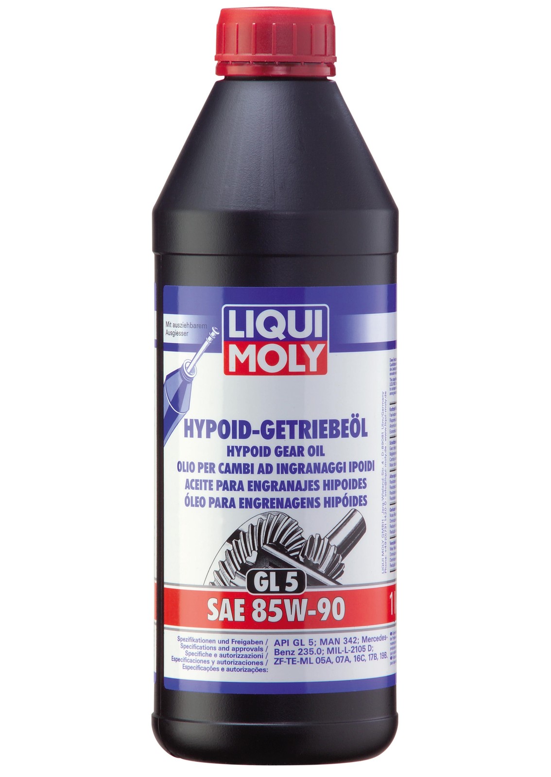 Liqui Moly Hypoid Getriebeöl GL5 85W-90 1 Liter Getriebe Öl mineralisch API GL 5