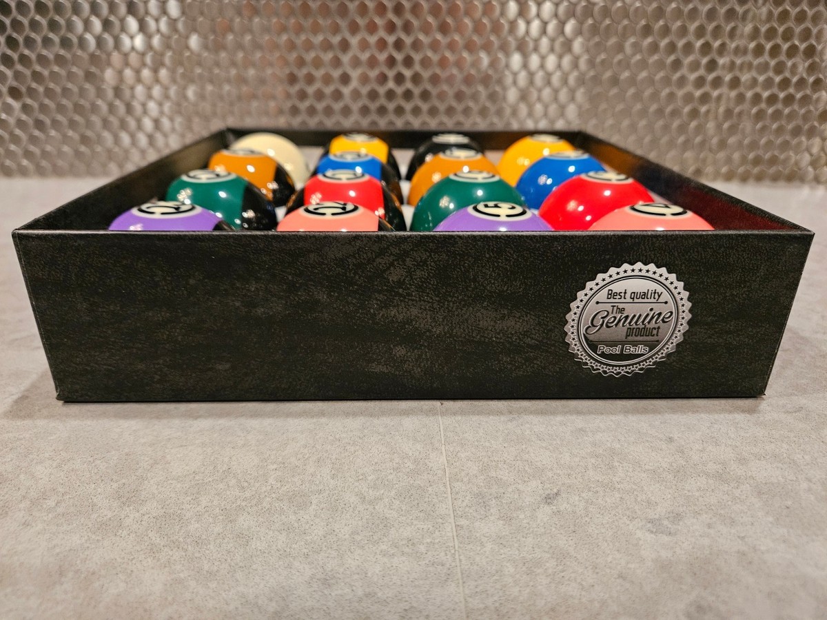 Dongzhu Feima Billiard Pool Balls Complete Set - 16 Piece - Black