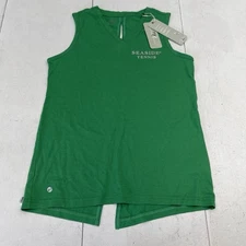 Level Wear Verve Paisley Kelly Green Seaside Tennis Tank Women's Small New