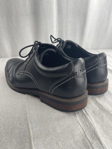 Nunn Bush schwarz Leder Komfort Oxford Schuhe Herren Gr. 12W Schnürschuhe Komfort Gel - Bild 3 von 15