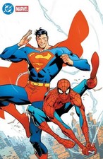 DC Marvel Superman Spider-Man #1 Cover Y Jorge Jimenez Foil Variant