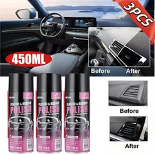 3PCS Polishing Cleaner Car Interior, Car Interior Detailer and Cleaner 450ml US