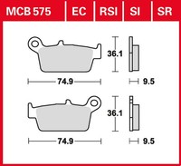 TRW Bremsbelag Sinter Offroad Racing (FüR: Honda CR 500 R PE02 87-01 Hinten )