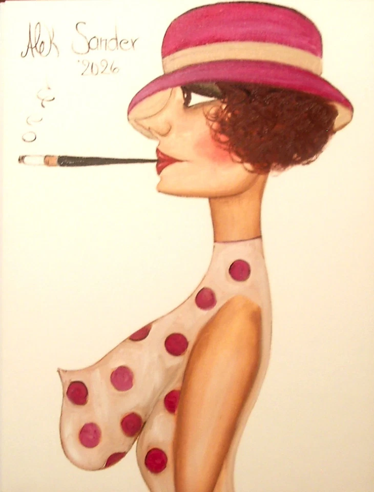 Manufaktur Alek Sander naive Madame Dior Goldene 20er Jahre Babylon Berlin - Bild 1 von 1