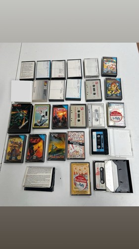 COLLECTION OF VINTAGE COMMODORE VIC 20 CASSETTE GAMES - SOME RARE ?