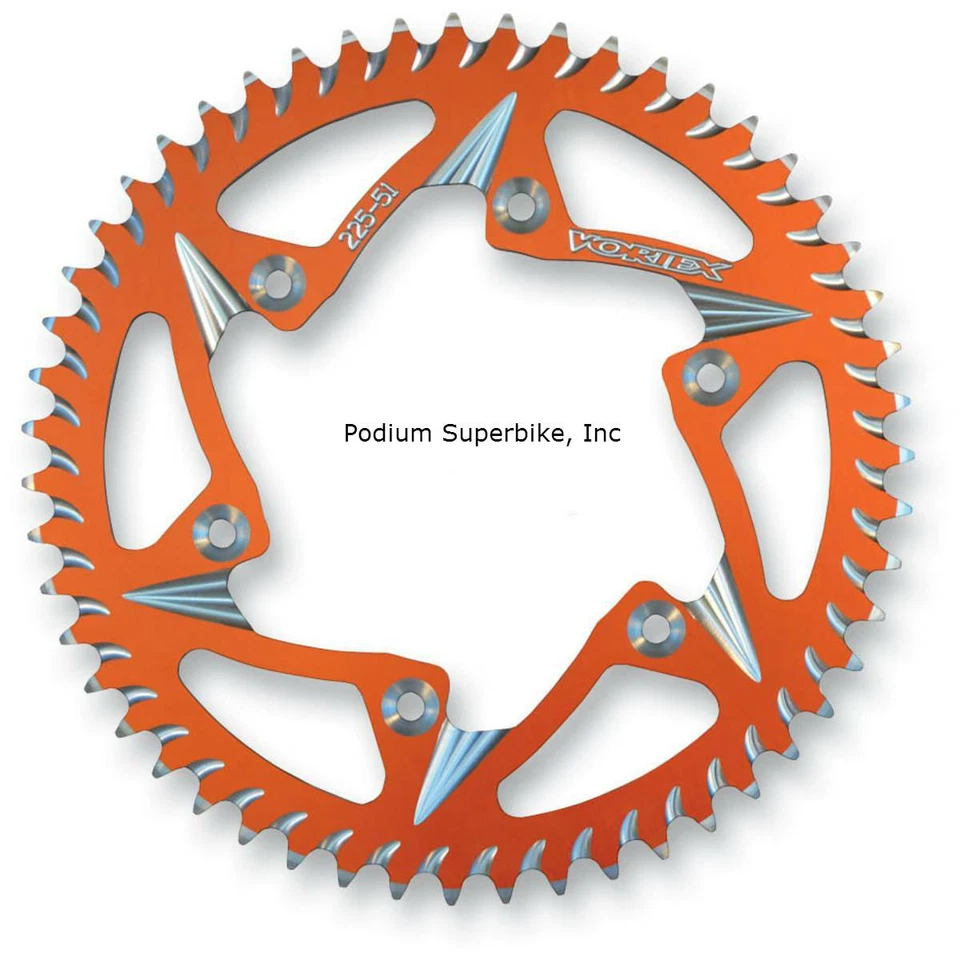 KTM 2003-2006 625SXC 625-SXC VORTEX CAT5 ALUMINIO 520 PIÑÓN TRASERO 38-54 DIENTES Foto 2 de 4