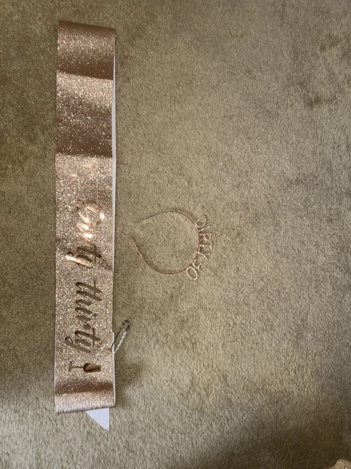 Kit de diadema de 30 cumpleaños faja y estrás 30 cumpleaños - "Dirty treinta... Foto 2 de 4