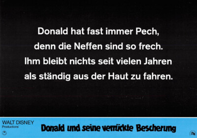 Donald und seine verrückte Bescherung ORIGINAL Aushangfoto Walt Disney / D. Duck