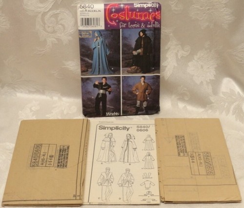 UNCUT 5840 Pattern COSTUMES STAR WARS CAPS Simplicity Halloween Teens & Adults - Picture 4 of 4