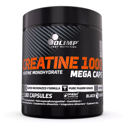 Olimp Creatine 1000 Mega Caps - 180 Kapseln - Kreatin Monohydrat