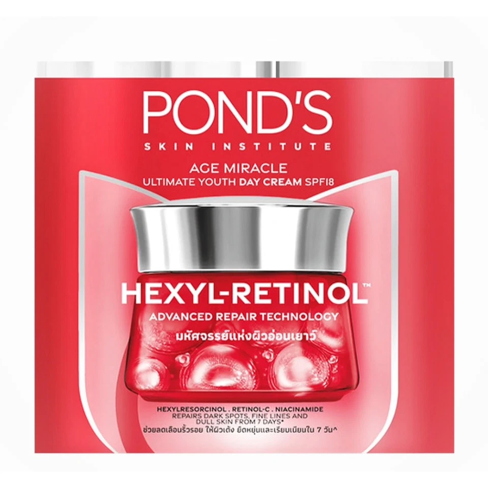 Pond's Age Miracle Ultimate Youth Day Cream SPF 18 Hexyl-Retinol Treatment 45gx1 - Image 3 of 4