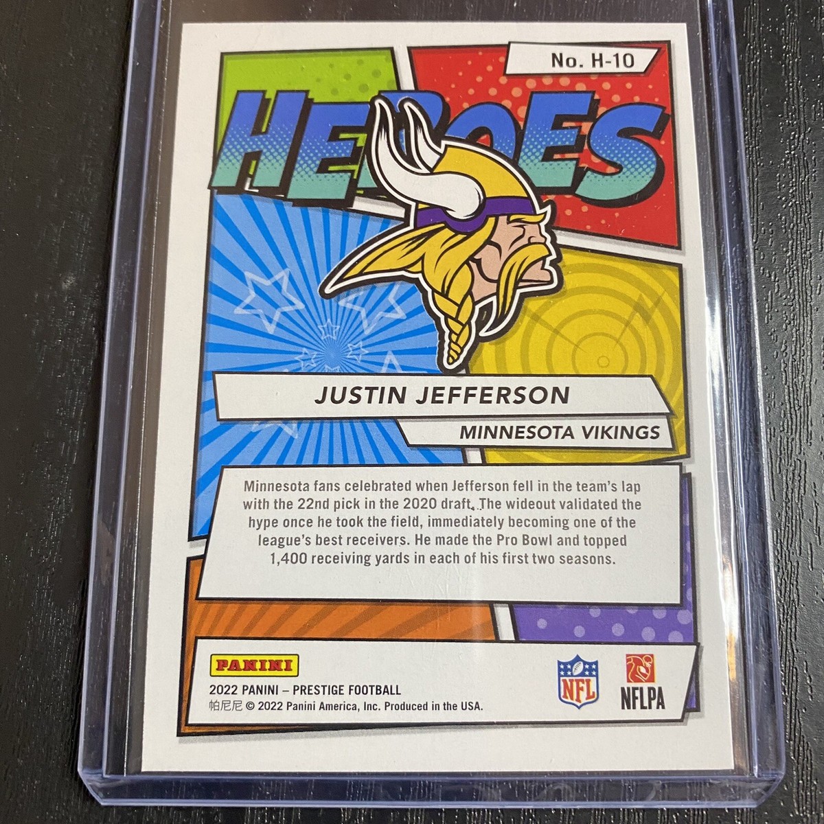 2022 Panini Prestige #H-10 Justin Jefferson Vikings HEROES | eBay