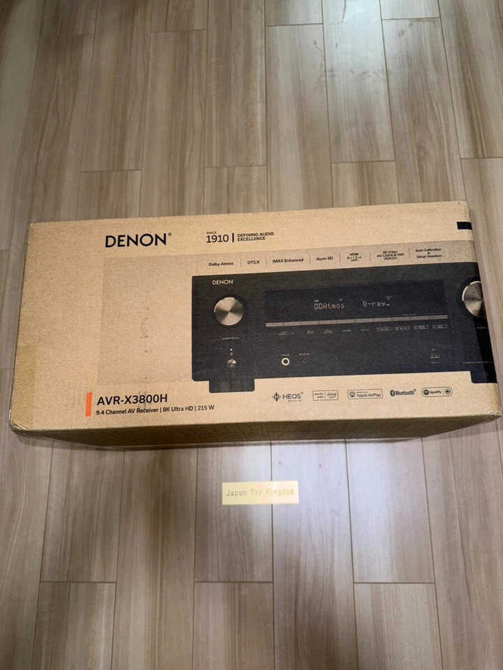 Denon AVR-X3800H 9.4 Channel AV Surround Receiver 8K Ultra HD HDR10+ AC 100V Box - Image 4 of 4