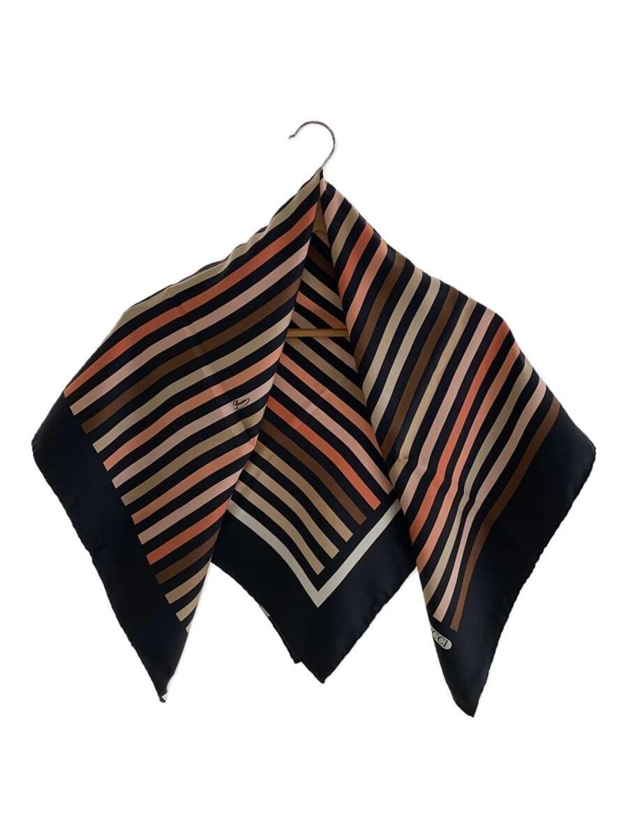 FOULARD FEMME GUCCI noir à rayures occasion