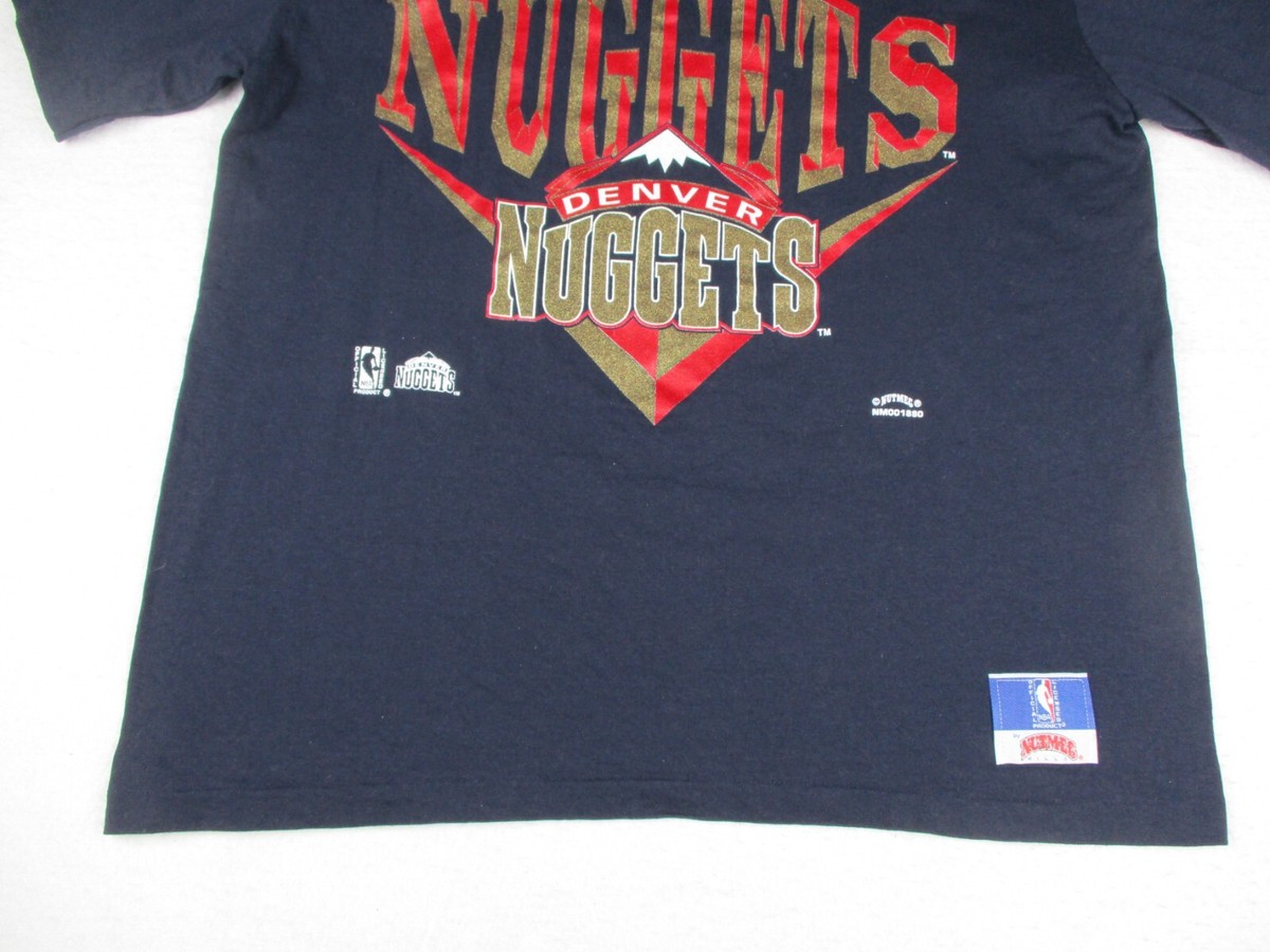 Vintage Denver Nuggets Shirt Men's Extra Large Blue Single Stitch