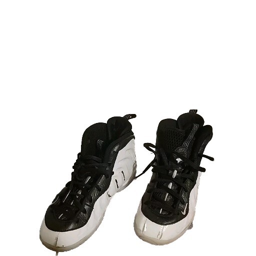 nike little posite one black game royal white