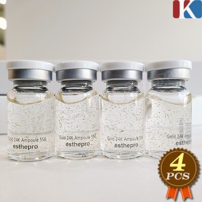 ESTHEPRO 24K Gold Ampoule 8ml x 4EA Moisturizing Ampoule Anti-Aging Ampoule NEW