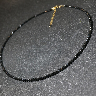 Fashion Black Crystal Punk Choker Chain Pendant Necklace