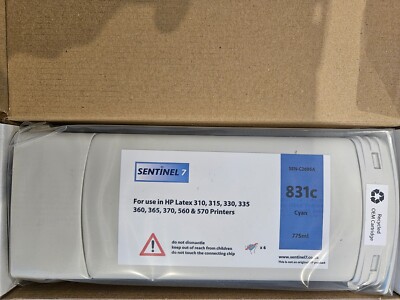 HP Latex Drucker Re-Man Tinte 831c CYAN C2-695A MwSt. inkl. 