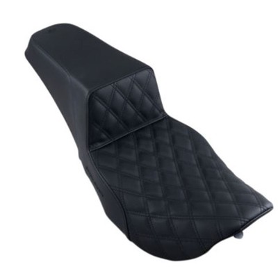 Saddlemen Step Up Seat - Driver Lattice Stitched - Black 897-06-172