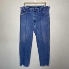 Vintage Levi's 505 Jeans Men 38x31 Blue Orange Tab Made In USA Denim