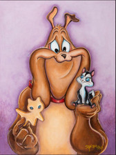 Marc Anthony and Pussyfoot Dan Bowden Signed Limited Ed. Print on Canvas of 40