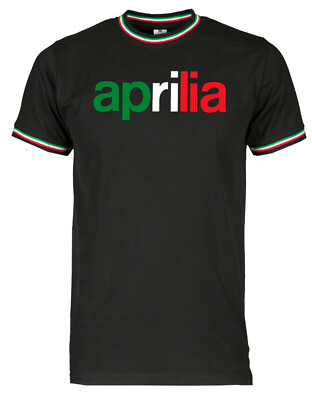 T-Shirt APRILIA Tricolore Shirt  - Gr. S - XXXL  Desmo Monster SIEBDRUCK!