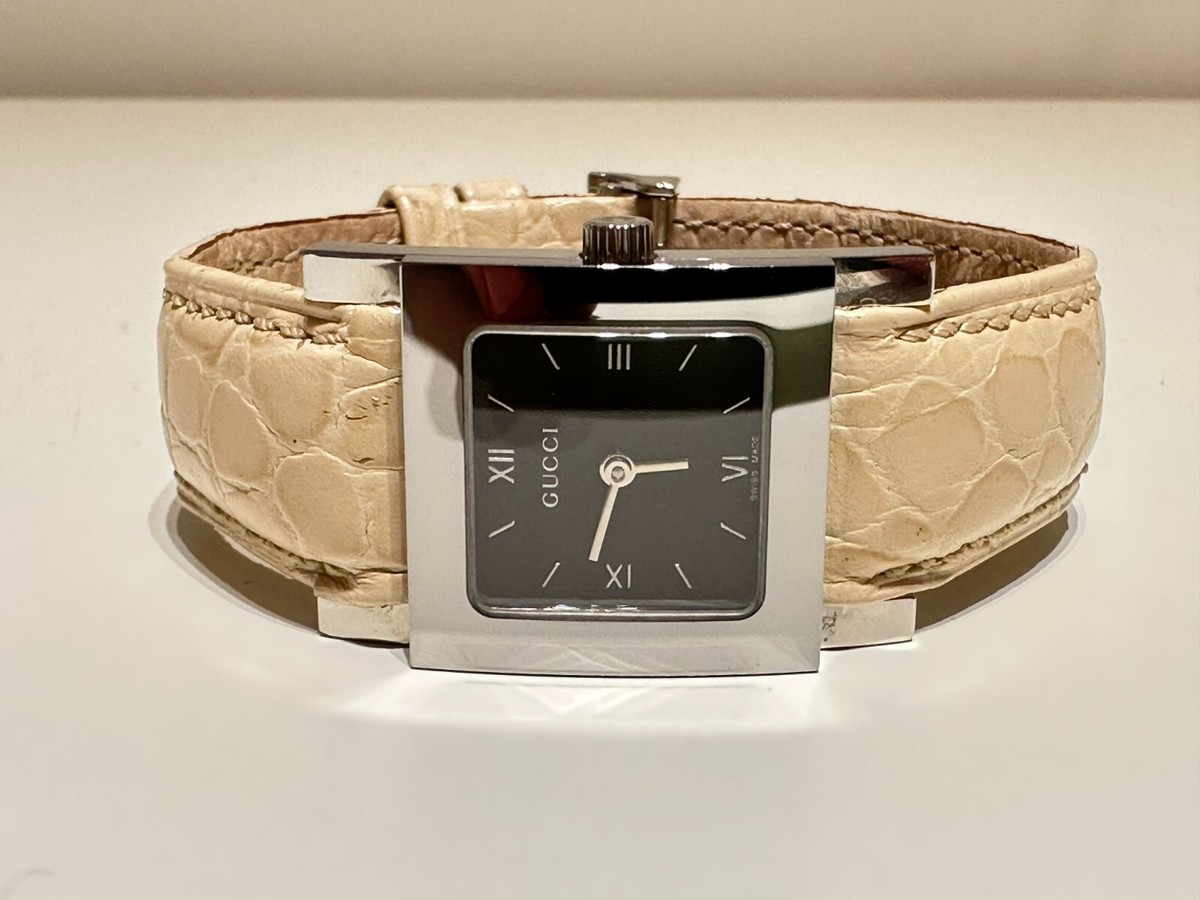 稼動品　GUCCI グッチ　7900P スクエア　純正ベルト　腕時計　レディース RETRO BEAUTIFUL SQUARE SWISS LADIES QUARTZ WATCH 