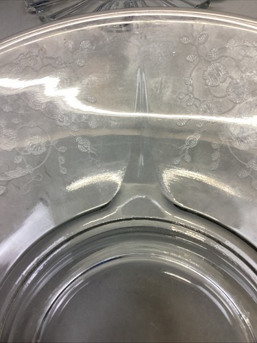 Set Of 3 Decorative Glass Serving Platters Trays Plates - Vintage - Picture 24 of 24