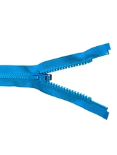 New YKK  Molded Plastic Blue Color #028 Jacket Zippers * 50 Pack * Length 10.5"