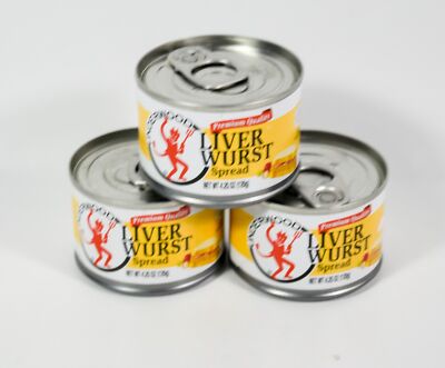 3 cans Underwood LIVER WURST Meat Sandwich Spread 4.25 oz 10/26/2027