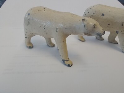 2 Mini White Polor Bears . | eBay