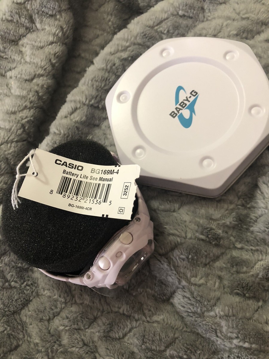 Casio G-shock Baby-g Bg169 Analog Resin Soft Pink Women's Watch