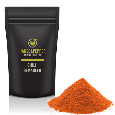 100g Chili Pulver pikant scharf Chilli gemahlen Cayennepfeffer Premium-Pro Serie