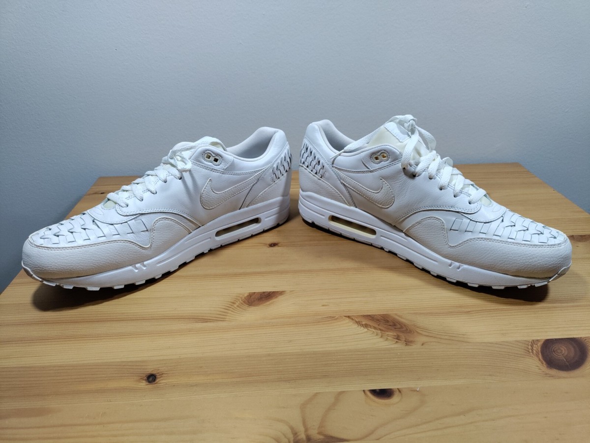 nike air max 1 woven white