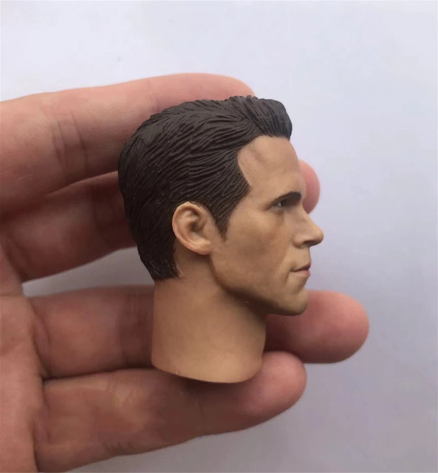 1/6 Ryan Reynolds heroes Man Head Sculpt Fit 12" Hot Toys Male Body Figure Mod - Image 2 of 4