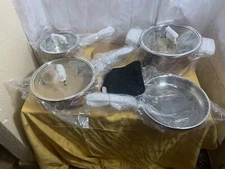 Nib.Homaz Life Pots and Pans set. 7 pieces set -copper in color